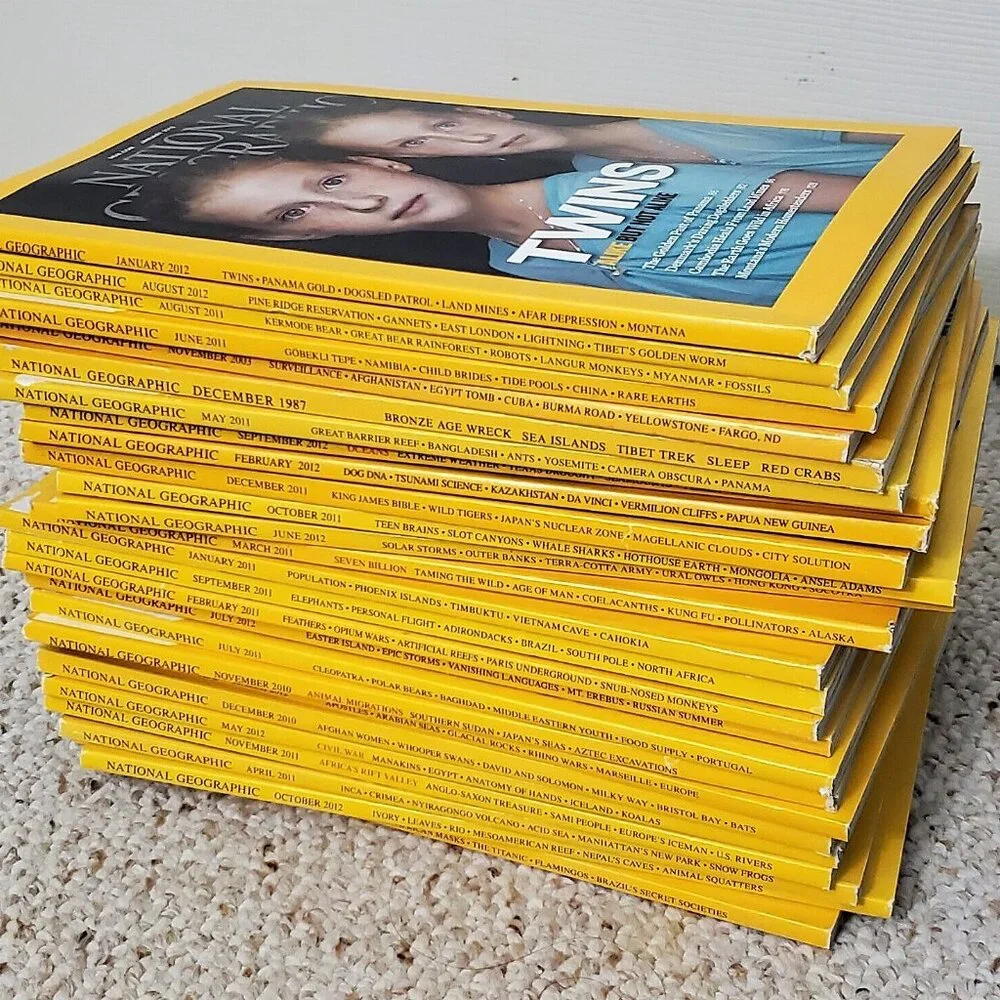 National Geographic Magazine Bundle Lot of 2 Magazines 1960 - 2024